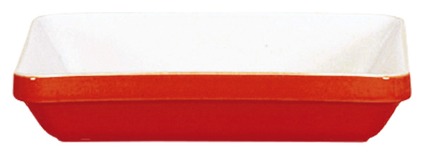 1138-02 角型 ベーキング皿 1909（M） レッド 229000110