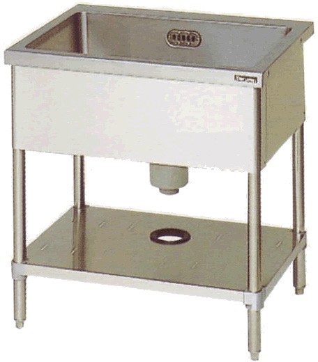 幅450*奥行600 一槽シンク(バックガードなし) 板金 BS1-046N - 業務用調理器具、食器洗浄機、冷凍庫など厨房機器∥おいしい厨房