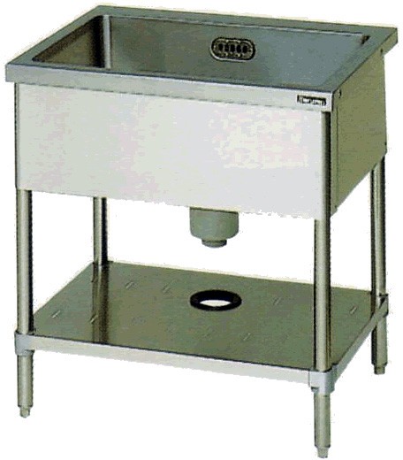 幅1000*奥行750 一槽シンク（バックガードなし） 板金 BS1-107N - 業務用調理器具、食器洗浄機、冷凍庫など厨房機器∥おいしい厨房