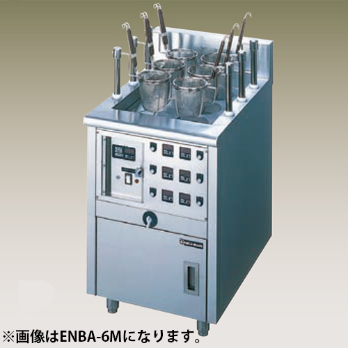 幅550 奥行600 ニチワ電機 電気自動ゆで麺器 オートリフトタイプ ENBA-4M