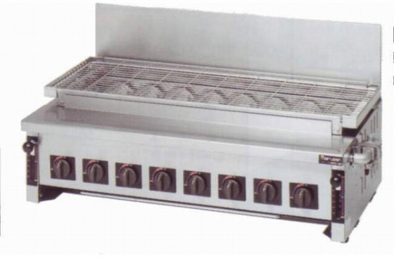 焼物器 ガス 下火式焼物器 「炭焼き」遠赤外線バーナータイプ 汎用型 MGKS-308